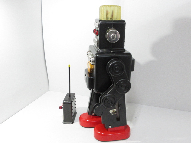 n53706-oe 中古○大阪ブリキ玩具資料室製 スモーキングスペースマン コントローラー付 [057-251117]_画像3