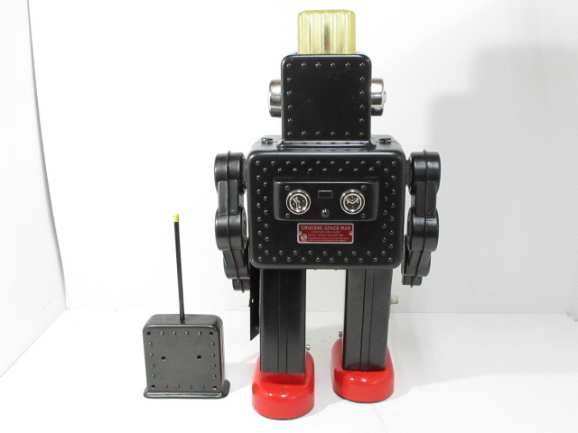 n53706-oe 中古○大阪ブリキ玩具資料室製 スモーキングスペースマン コントローラー付 [057-251117]_画像4