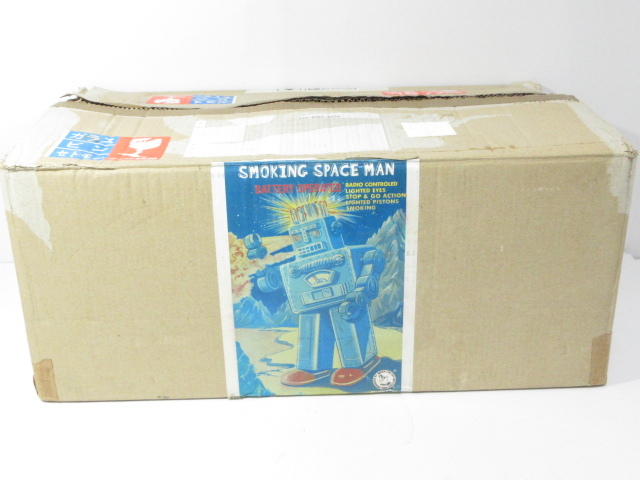n53706-oe 中古○大阪ブリキ玩具資料室製 スモーキングスペースマン コントローラー付 [057-251117]_画像7