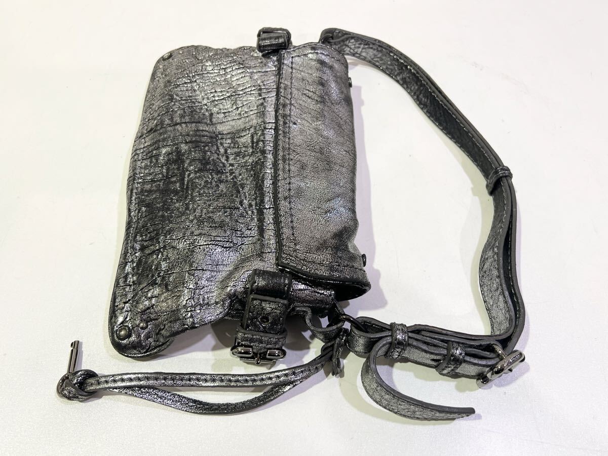 【美品】Chloe クロエ パディントン ヴィンテージ加工 シルバー 南京錠 鍵付き 60サイズ（203）_画像5