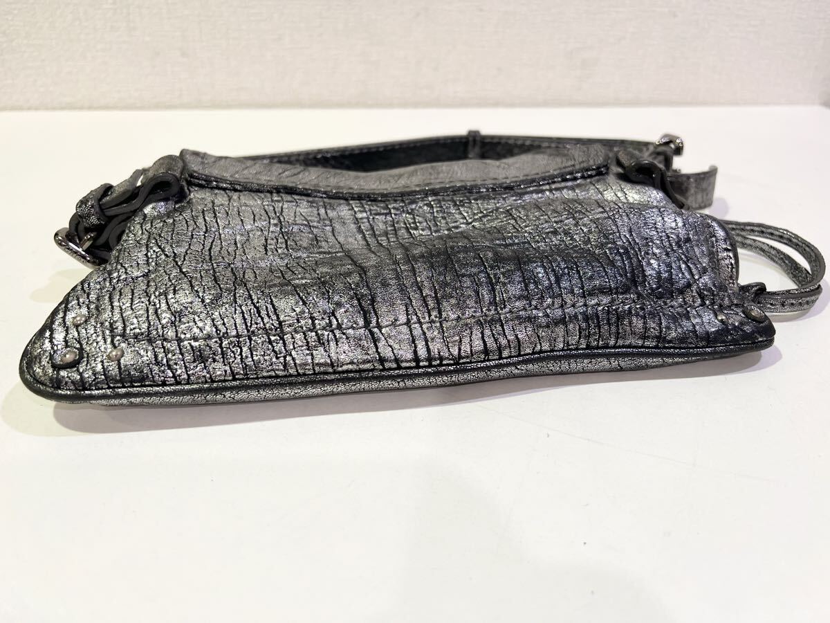 【美品】Chloe クロエ パディントン ヴィンテージ加工 シルバー 南京錠 鍵付き 60サイズ（203）_画像7