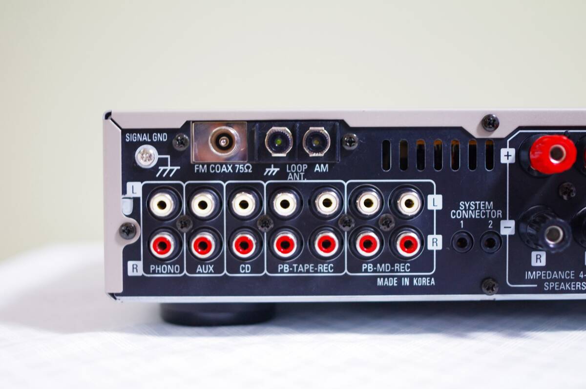 綺麗です！★DENON/デノン PHONO端子付き チューナー搭載コンパクトアンプ DRA-F100★音出し確認済み_画像5