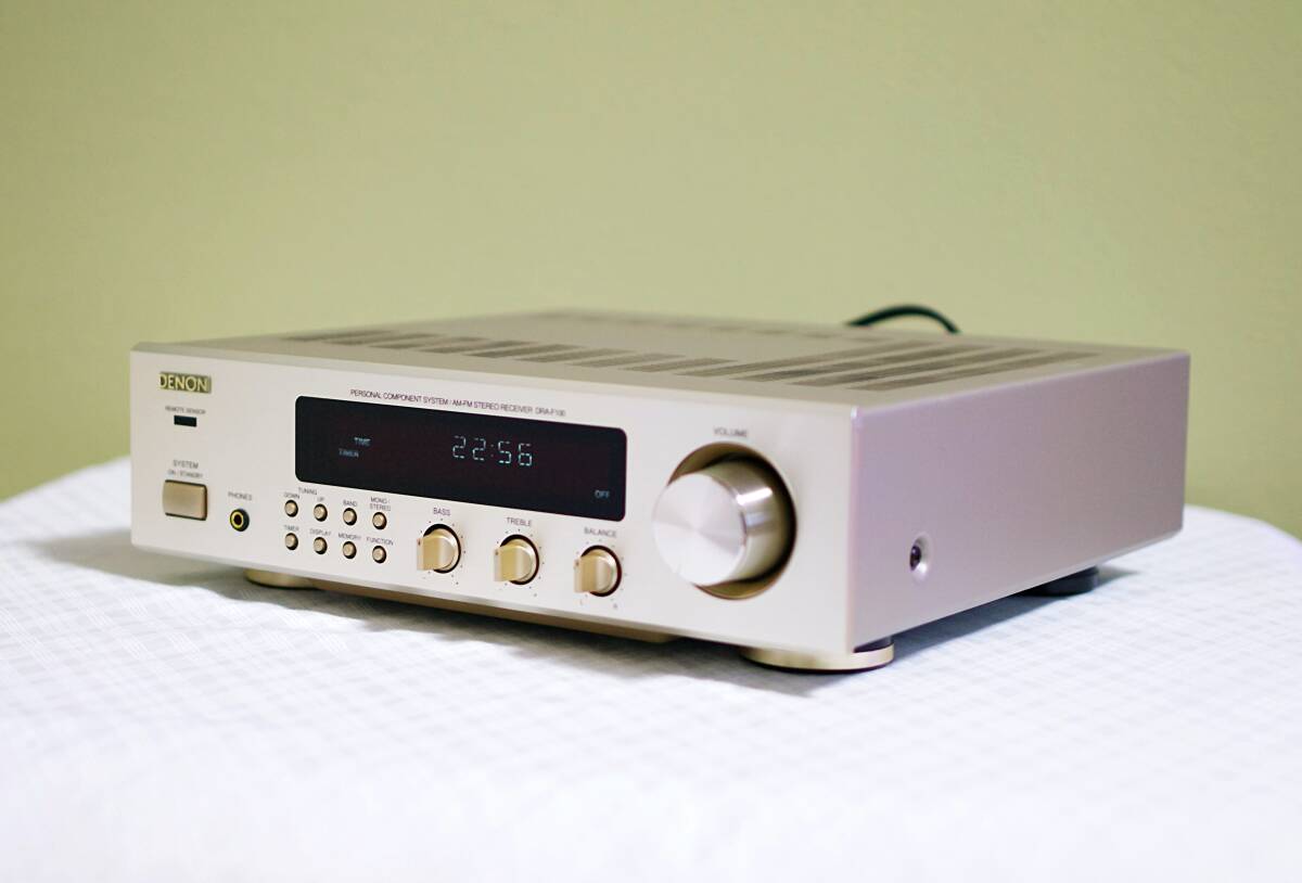 綺麗です！★DENON/デノン PHONO端子付き チューナー搭載コンパクトアンプ DRA-F100★音出し確認済み_画像8