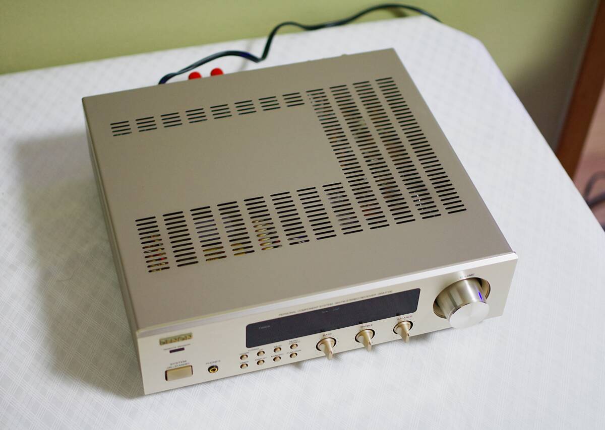 綺麗です！★DENON/デノン PHONO端子付き チューナー搭載コンパクトアンプ DRA-F100★音出し確認済み_画像3