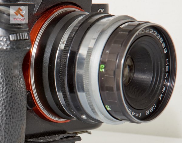 【SαE 改造レンズ】KONISHIROKU HEXAR.K 2.8/45mm 【コニカJ】のレンズをソニーFEマウントレンズに改造【五枚絞羽仕様】_画像9