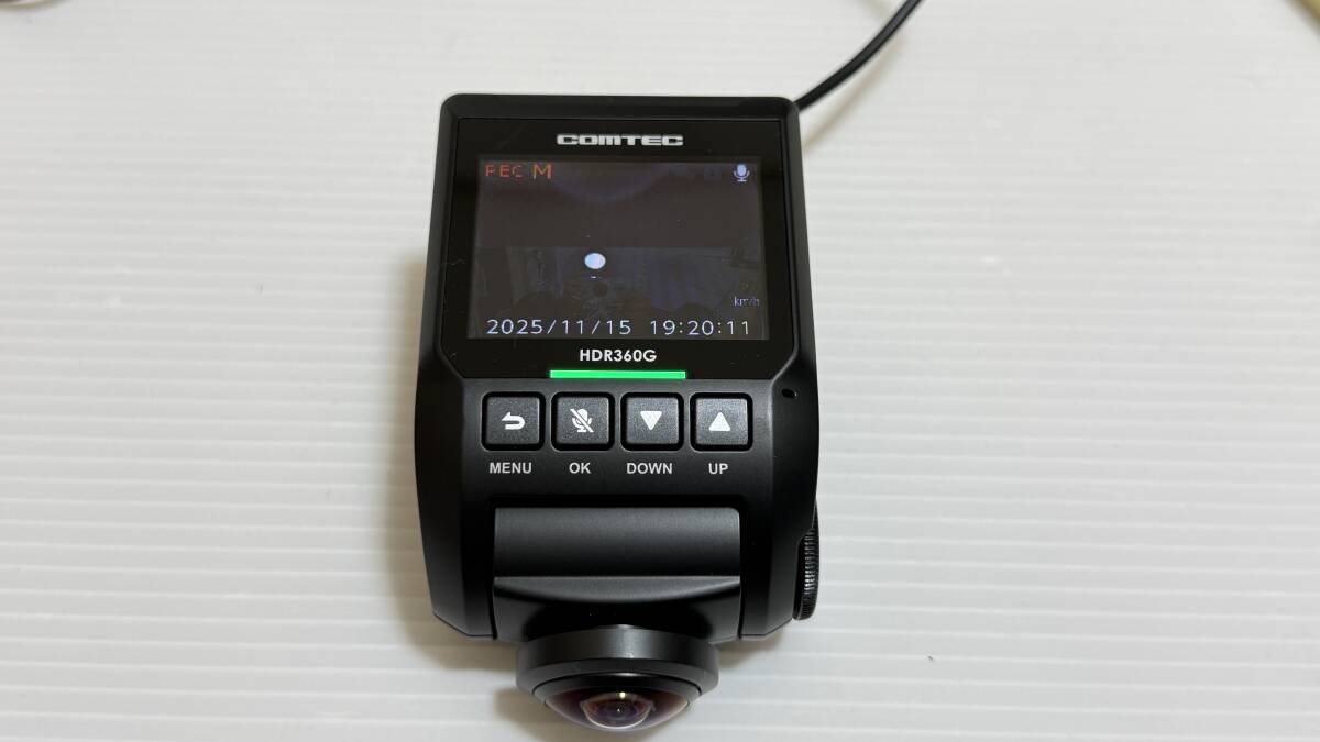 525 360度 コムテック COMTEC HDR360G ドラレコ ドライブレコーダー 送料600円_画像2
