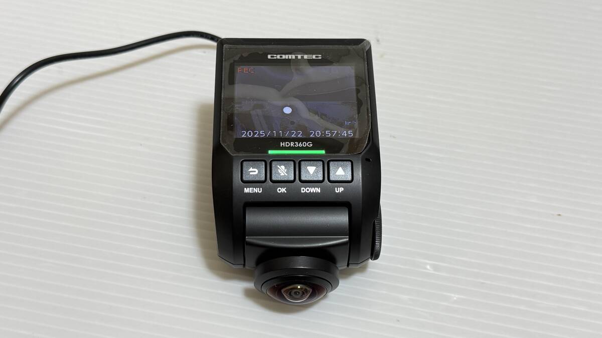 788 360度 コムテック COMTEC HDR360G ドラレコ ドライブレコーダー 送料600円_画像2