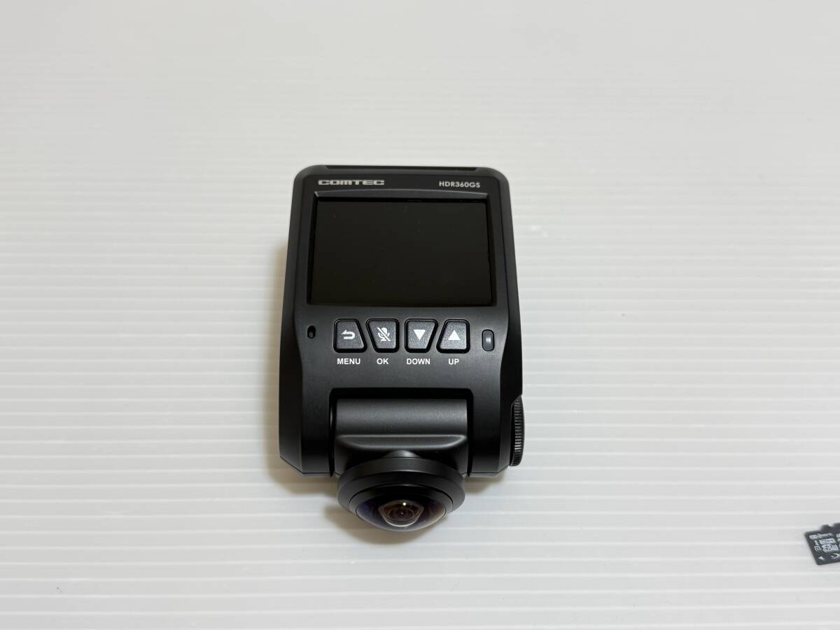 305 360度 コムテック COMTEC HDR360GS ドラレコ ドライブレコーダー 送料600円_画像3