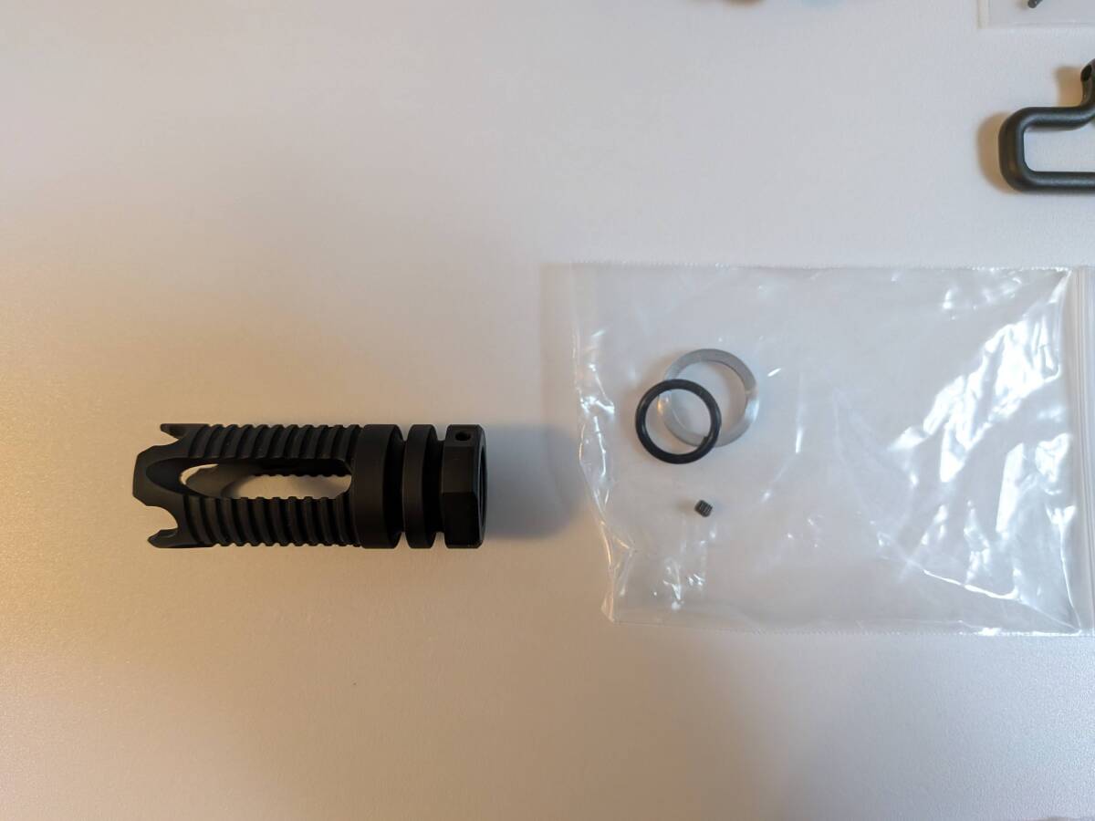 VFC Olympic Arms AR-15: M16スタイルフロントサイトベース / フラッシュハイダー / リアサイト　セット：新品未使用 _画像5