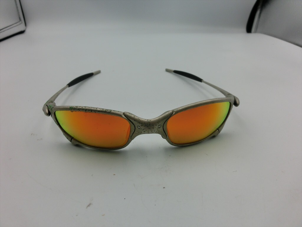 T【5f-63】【60サイズ】▲Oakley オークリー P008737 スポーツサングラス/度なし/※傷汚れ・塗装剥げ・全体錆・緩み有_画像1