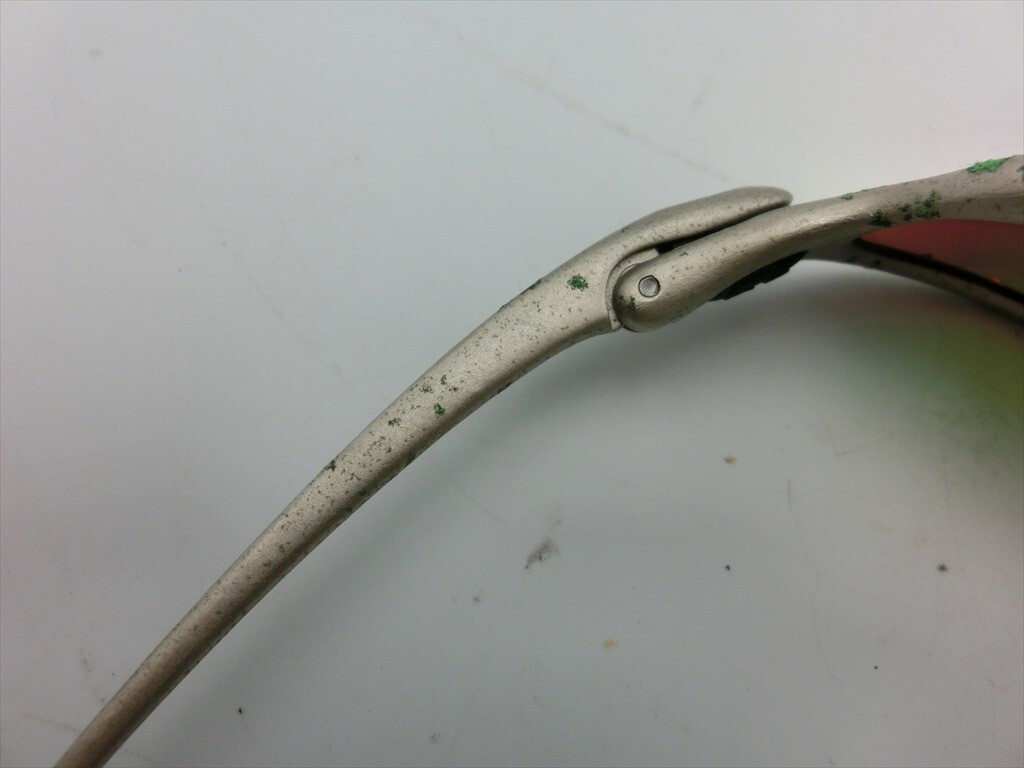 T【5f-63】【60サイズ】▲Oakley オークリー P008737 スポーツサングラス/度なし/※傷汚れ・塗装剥げ・全体錆・緩み有_画像7