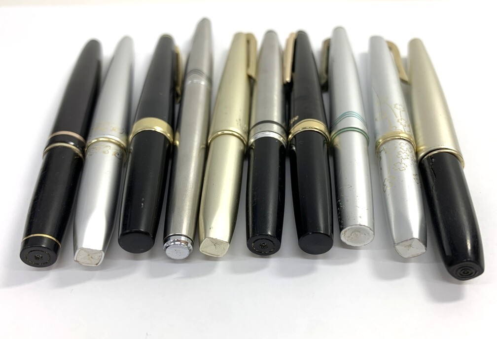 万年筆 10本まとめ 14K 18K 21K 22K PILOT/Sailor/PLATINUM 【中古・筆記未確認】 ブランド 筆記用具 GIN11-167_画像3