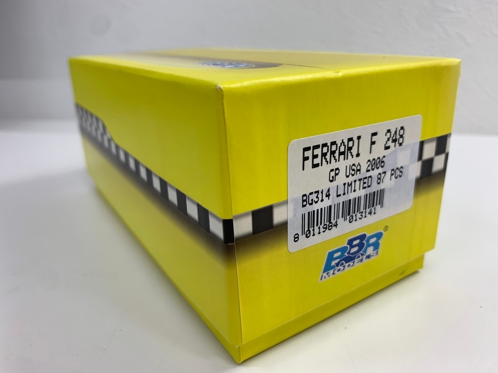 BBR Ferrari FERRARI F248 F1 GP USA 2006 BG314 ограничение 40/87 оттенок красного [ б/у ] с коробкой миникар коллекция GIN56381