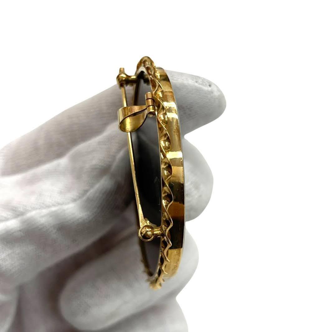 * б/у товар * камея брошь подвеска с цепью K18 печать есть полная масса 21.8g аксессуары женский Vintage (SMR14777)