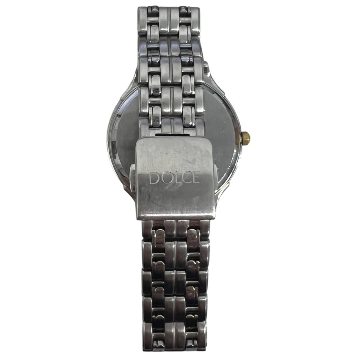 ◎中古品◎SEIKO セイコー DOLCE ドルチェ 腕時計 クオーツ ネイビー×ゴールド V181-OAC0 箱無 動作未確認 現状品 coI4606COA_画像4