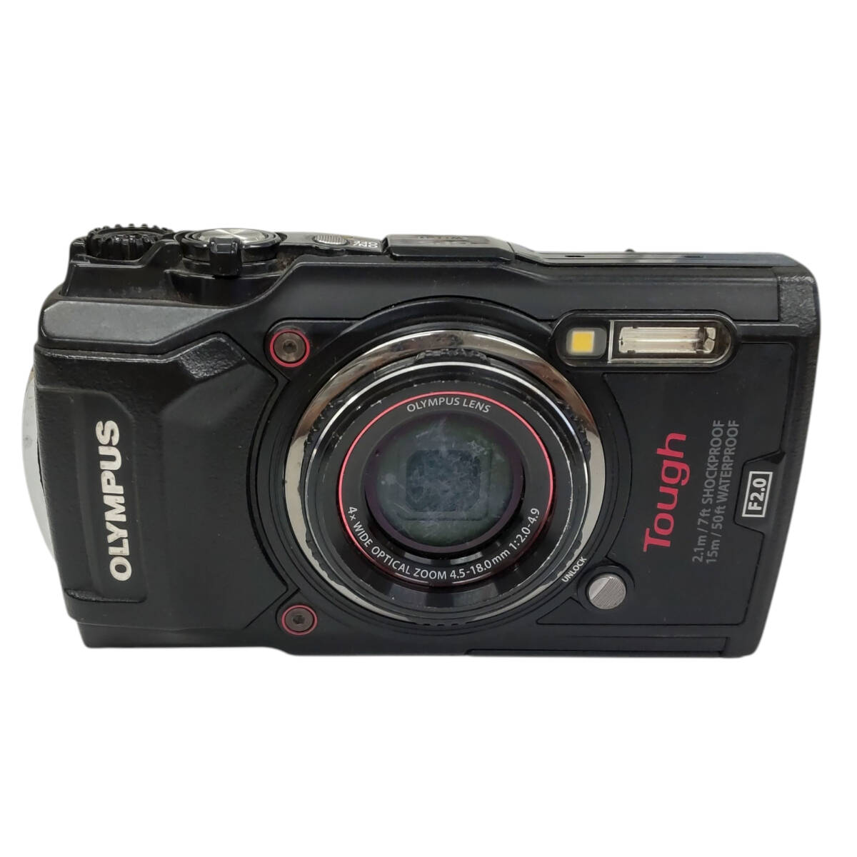 【中古品】OLYMPUS オリンパス Tough TG-5 コンパクトデジタルカメラ ブラック 動作未確認 本体のみ U83724RE_画像1