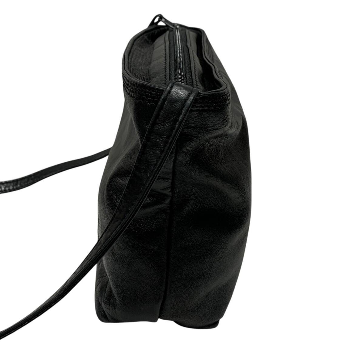 LOEWE ロエベ ナッパレザー ショルダーバッグ アナグラム ブラック 斜め掛け レディース 本体のみ ◆中古品◆ V100994NR_画像4