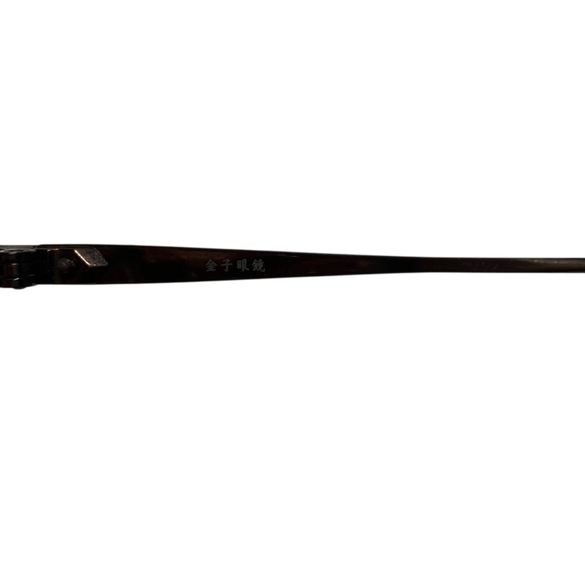 【中古品】金子眼鏡 S925-DEC 度入り メガネフレーム 47□22-137 アイウェア ケース付き A100835RD_画像5