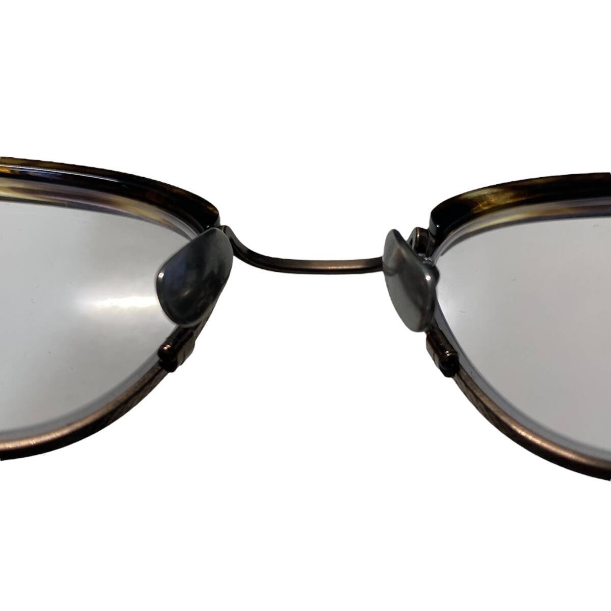 【中古品】金子眼鏡 S925-DEC 度入り メガネフレーム 47□22-137 アイウェア ケース付き A100835RD_画像8