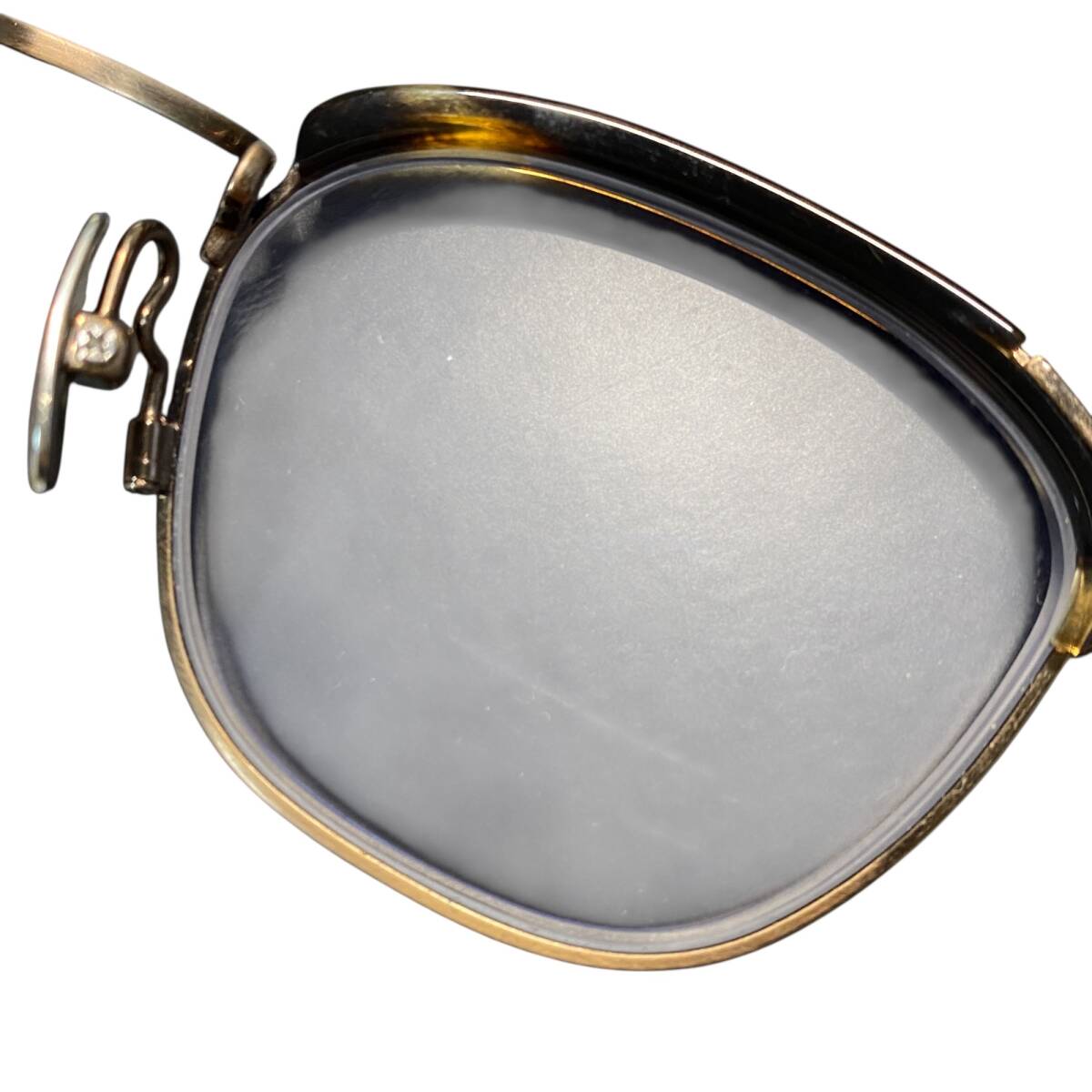 【中古品】金子眼鏡 S925-DEC 度入り メガネフレーム 47□22-137 アイウェア ケース付き A100835RD_画像9