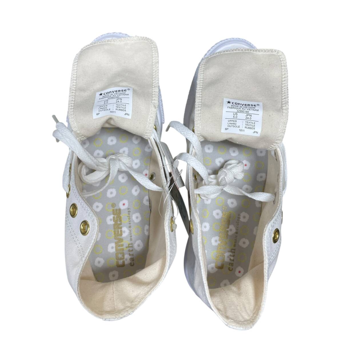 * не использовался товар * CONVERSE×earth music&ecology Converse × Earth Music & Ecology все Star 32995160 белый 24cm V11-5NC