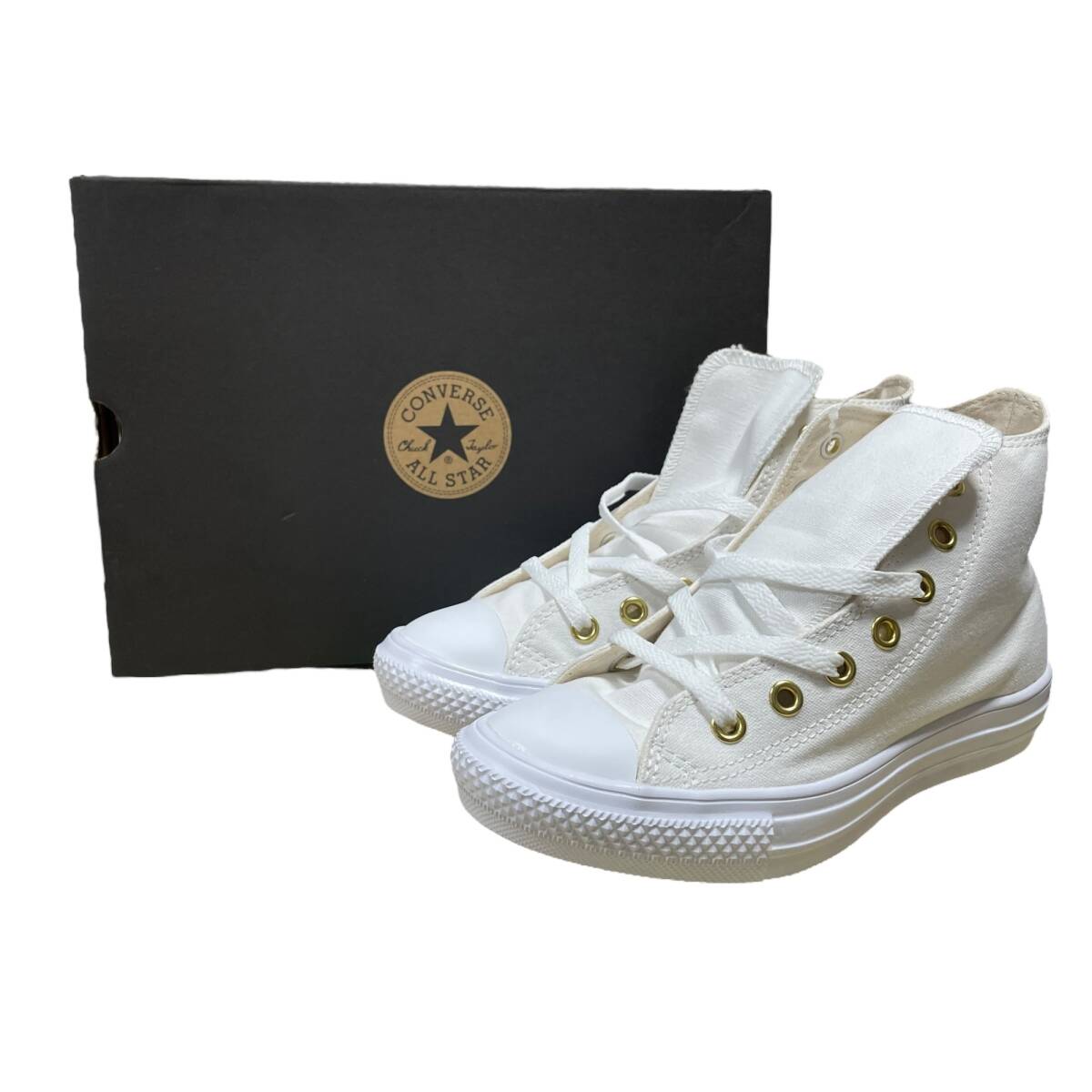◆未使用品◆ CONVERSE×earth music&ecology コンバース×アースミュージック&エコロジー オールスター 32995160 ホワイト 23.5cm V11-6NC_画像1