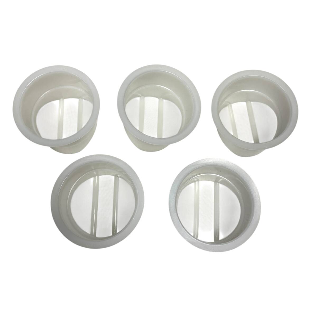 ◆マルイクレイMARUI Clay&Ceramics パールリーフ 茶漉し付き 蓋付き ５客セット マグカップ 花柄 ティーカップ 中古品◆ kyQ19257N_画像6