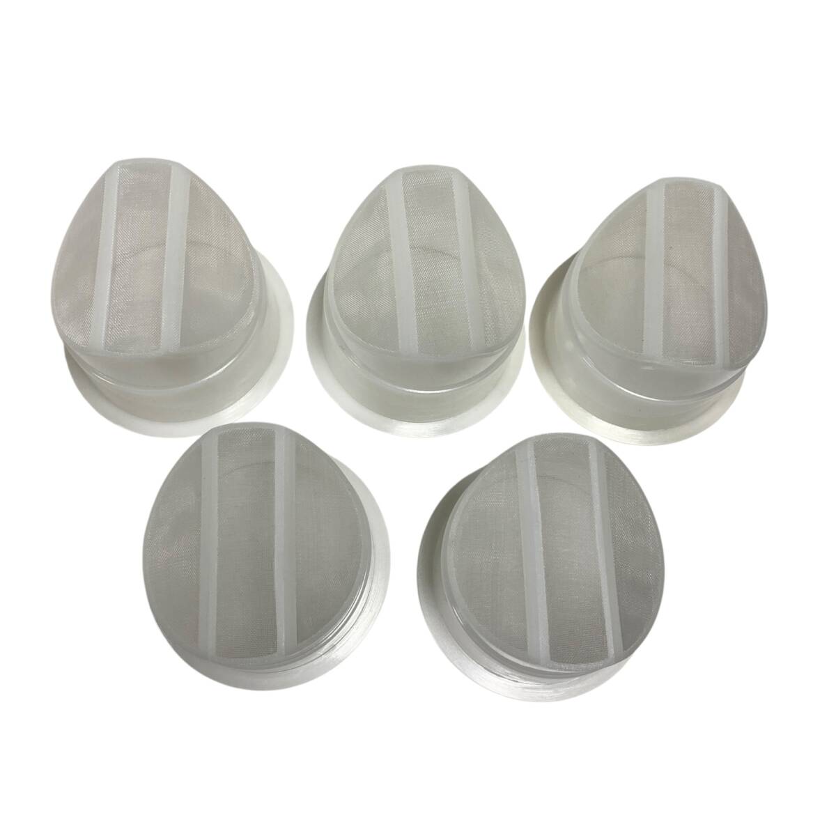 ◆マルイクレイMARUI Clay&Ceramics パールリーフ 茶漉し付き 蓋付き ５客セット マグカップ 花柄 ティーカップ 中古品◆ kyQ19257N_画像7