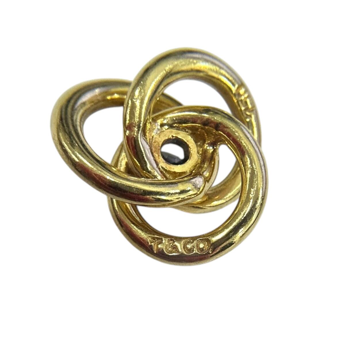 ◎中古品◎ Tiffany&CO. ティファニー 750 イエローゴールド サファイア ペンダントトップ レディース 石付き coHM6172COA_画像6