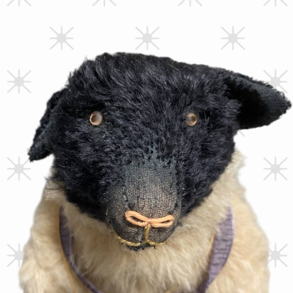 ☆保管品☆ テディベア 日本人作家 谷中の羊 ブラックフェイス サフォーク デザインフェスタ 2012 谷中のZOO 湊敦子 箱無 W101133RG_画像2