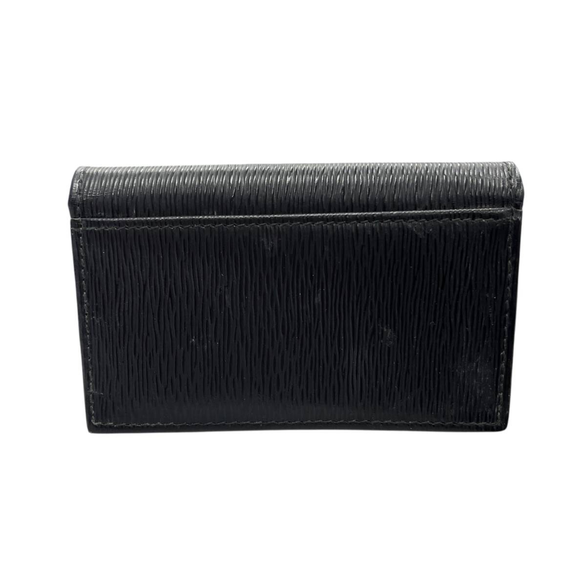 ◎中古品◎ PRADA プラダ カードケース サフィアーノ 1MC122 名刺入れ レザー ブラック 本体のみ coHM6357COA_画像2