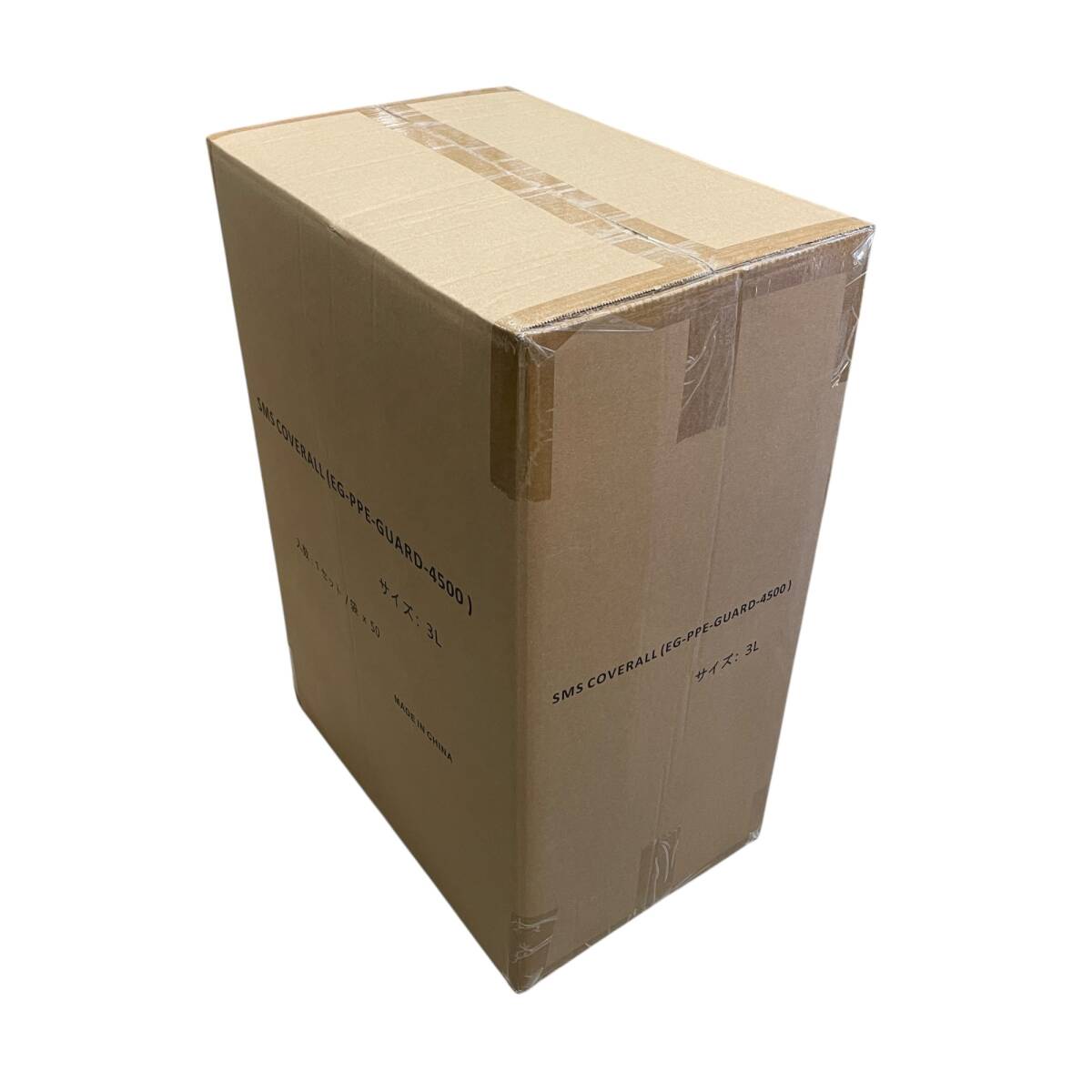 ◆未使用◆ 防護服 SMS素材 カバーオール サイズ3L 50着 1ケース 保護服 EG-PPE-GUARD-4500 作業着 ※同梱不可※ P102671N_画像3