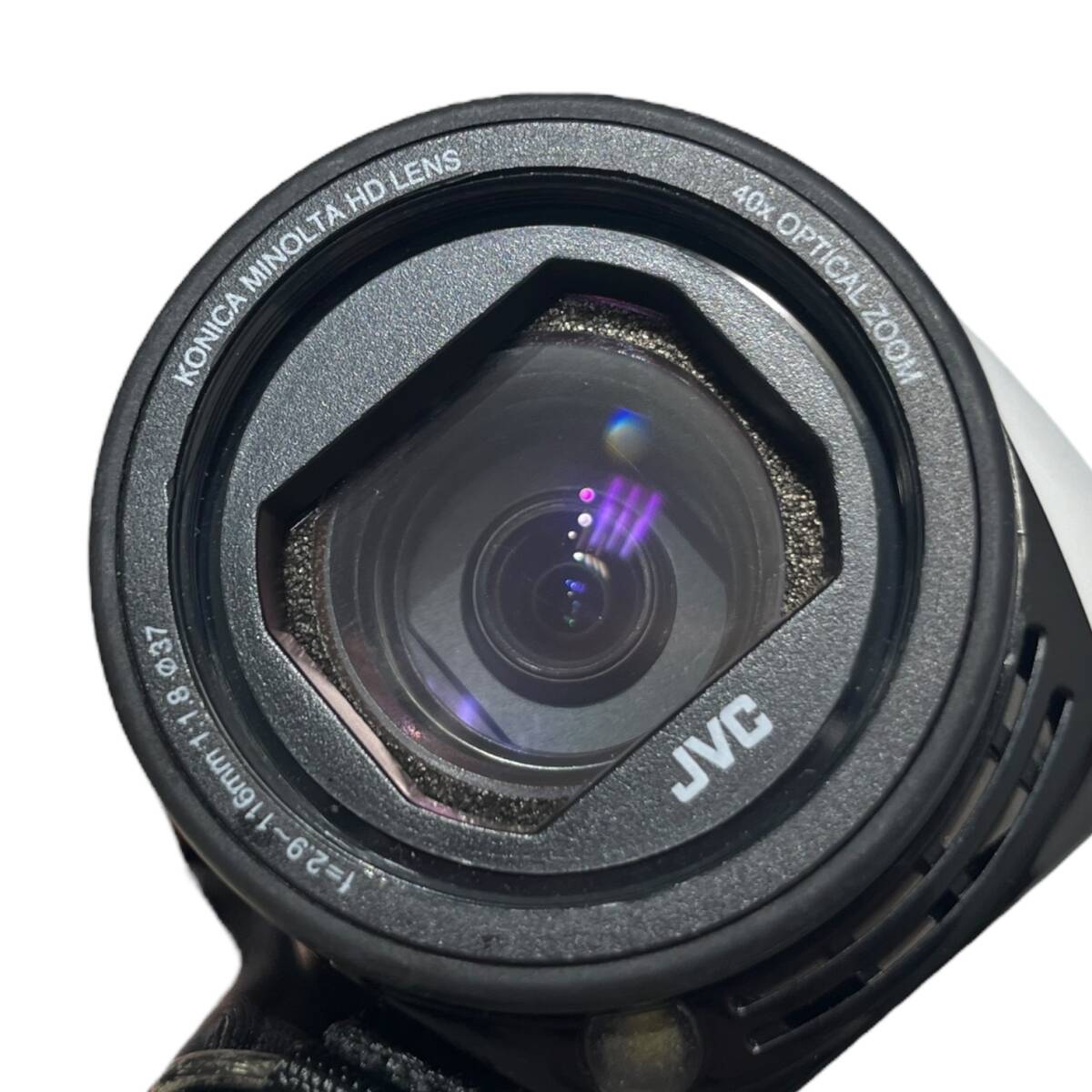 ■中古品■JVC ジェイブイシー EverioR GZ-R470 ビデオカメラ シャインホワイト 2018年製 初期化済 ZAH6313ZD_画像9