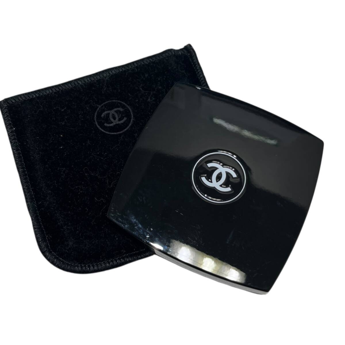 シャネル CHANEL ミロワール ドゥーブル ファセット コンパクトミラー 鏡 カバー付き ■中古品■ZKM7022ZC_画像1