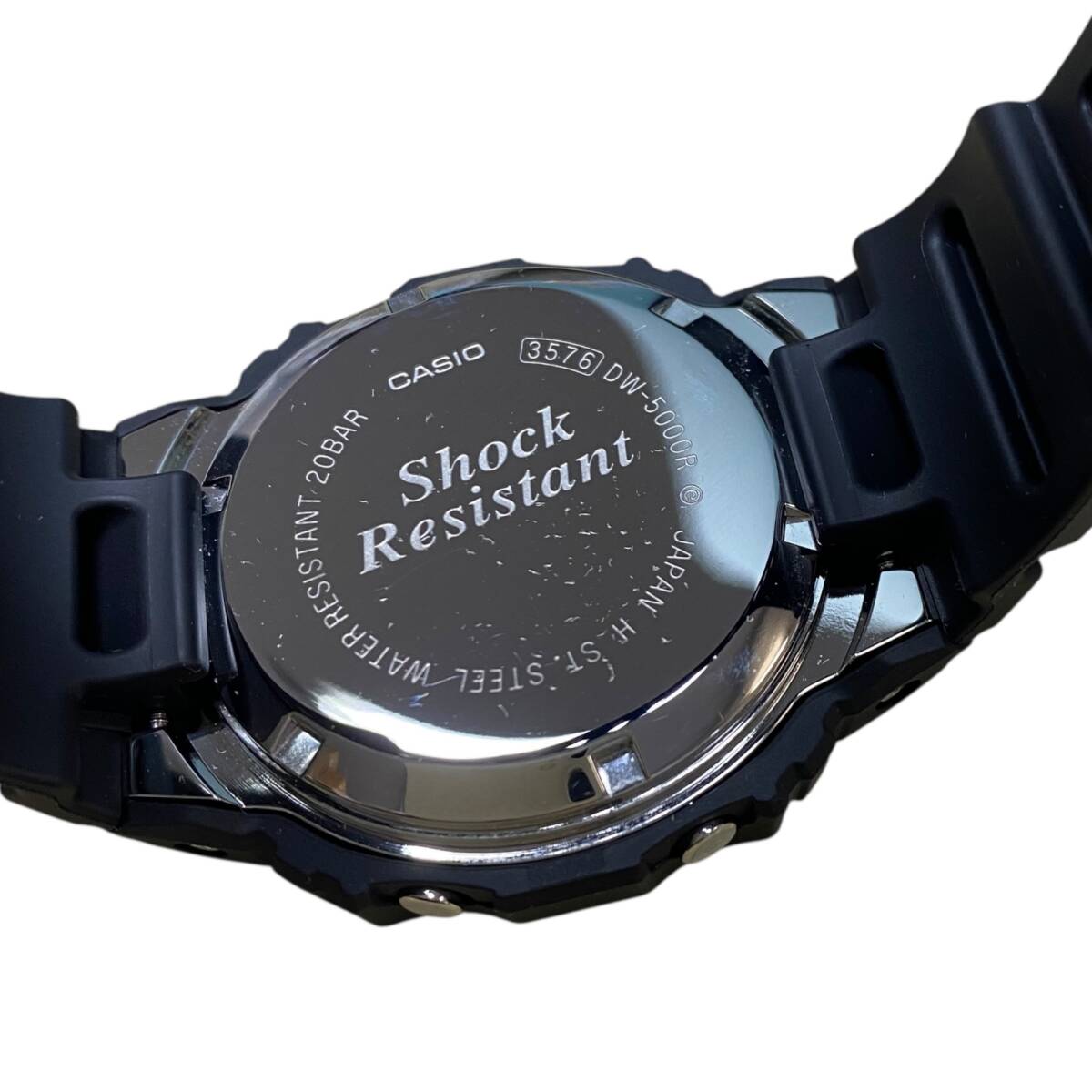 【中古品】CASIO カシオ G-SHOCK DW-5000R 樹脂バンド 初代G-SHOCK復刻モデル 保証書付き 箱有 KK101945RE_画像6