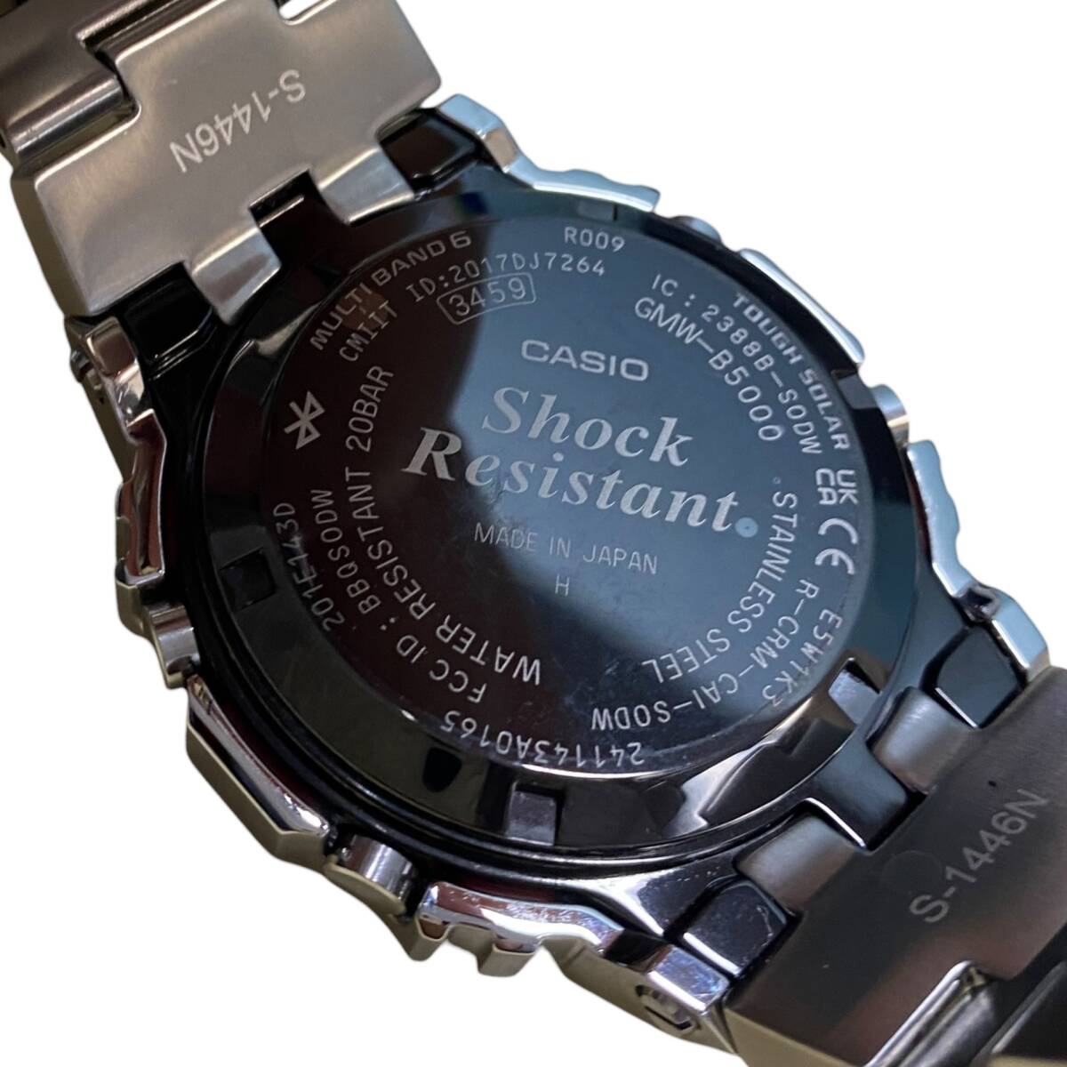 【中古品】CASIO カシオ G-SHOCK モノトーン フルメタル 腕時計 GMW-B5000BT-1JF 保証書付き 箱有 KK102094RE_画像8
