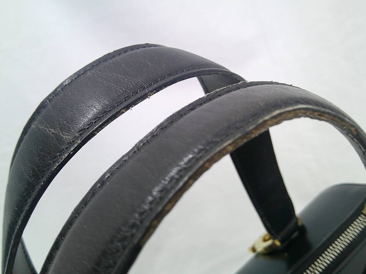 ☆中古品☆ Salvatore Ferragamo フェラガモ ガンチーニ レザー ミニ ボストンバッグ 黒 ブラック KNK549H_画像7