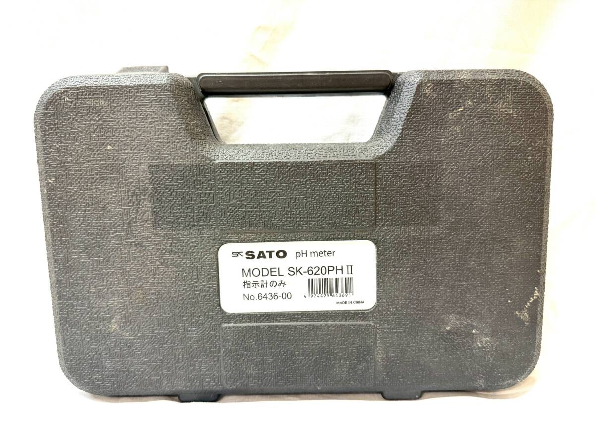 【 動作未確認 】 SATO ハンディ型pH計 SK-620PHⅡ 測定器 ISSM6377S_画像2