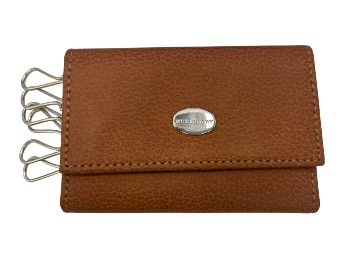 【付属品有】BURBERRY バーバリー 6連キーケース レザー 鍵入れ ブラウン系（FTH1064）_画像2