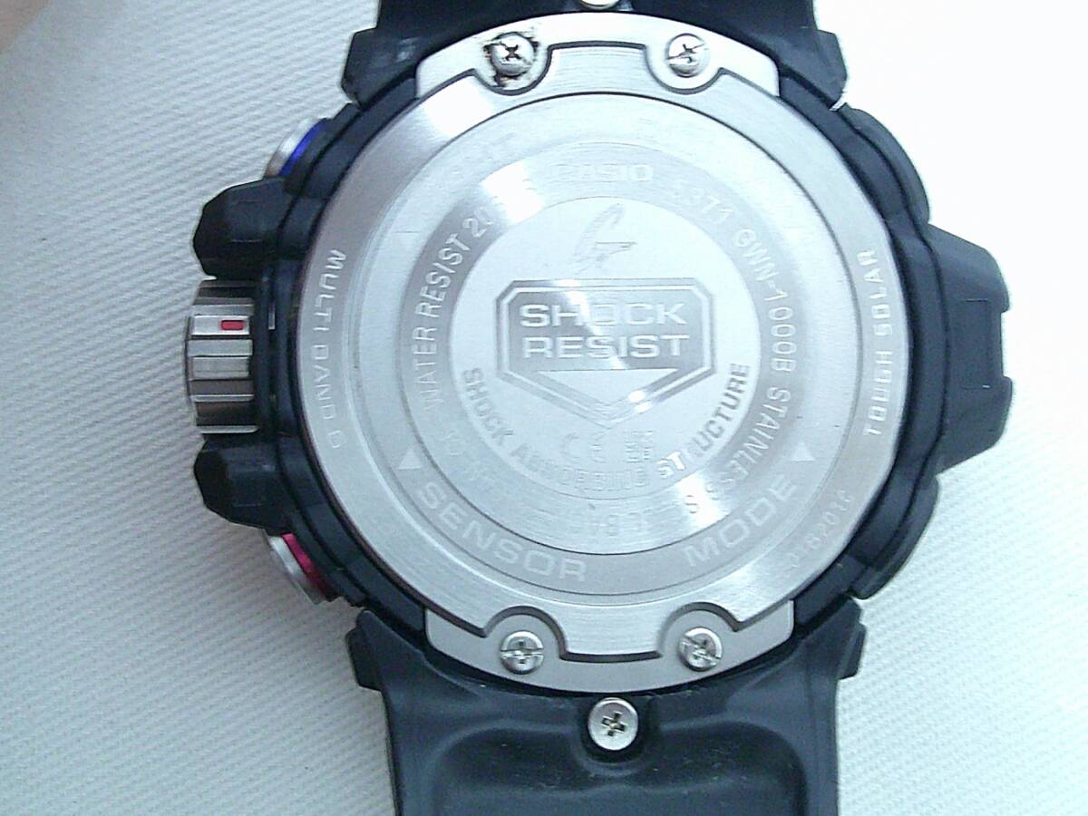 ☆中古品☆ CASIO カシオ G-SHOCK GULFMASTER 腕時計 電波ソーラー GWN-1000B-1BJF ガルフマスター KNK824H_画像5