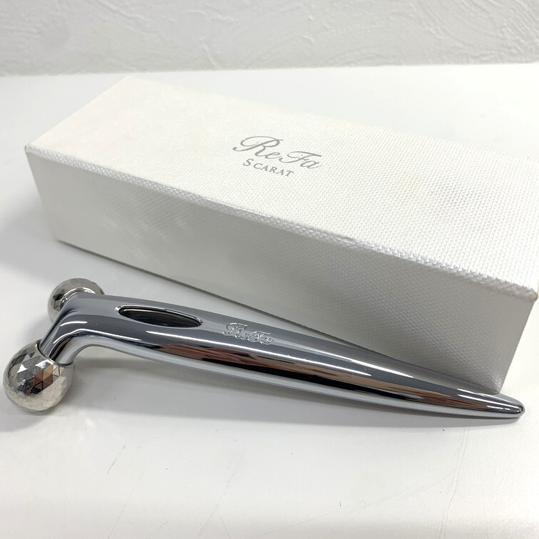 Refa リファ S CARAT リファ エスカラット RF-SC1855B 美顔ローラー 【中古】 MTG 箱付き フェイスケア AEN11654GI_画像1