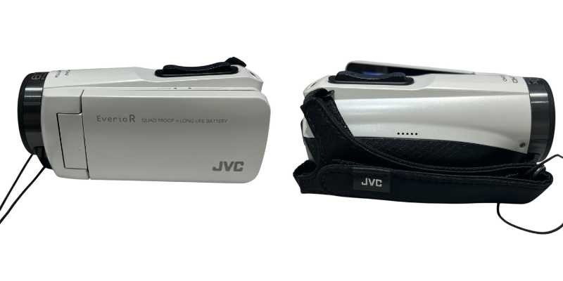 ■中古品■JVC ジェイブイシー EverioR GZ-R470 ビデオカメラ シャインホワイト 2018年製 初期化済 ZAH6313ZD_画像2