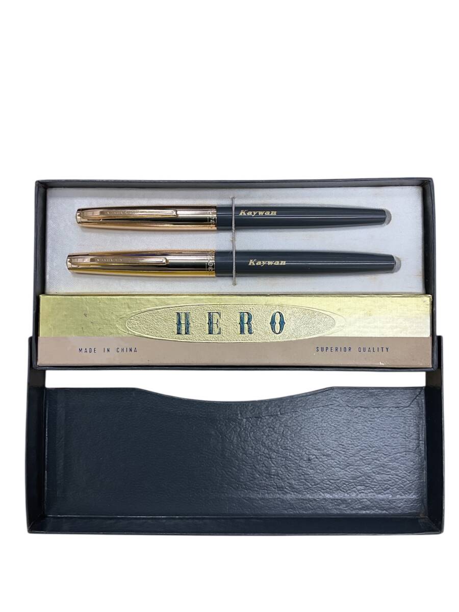 HERO 英雄 330 Kaywan SUPERIOR QUALITY 万年筆/ボールペンセット 筆記未確認 IYTM4532_画像1