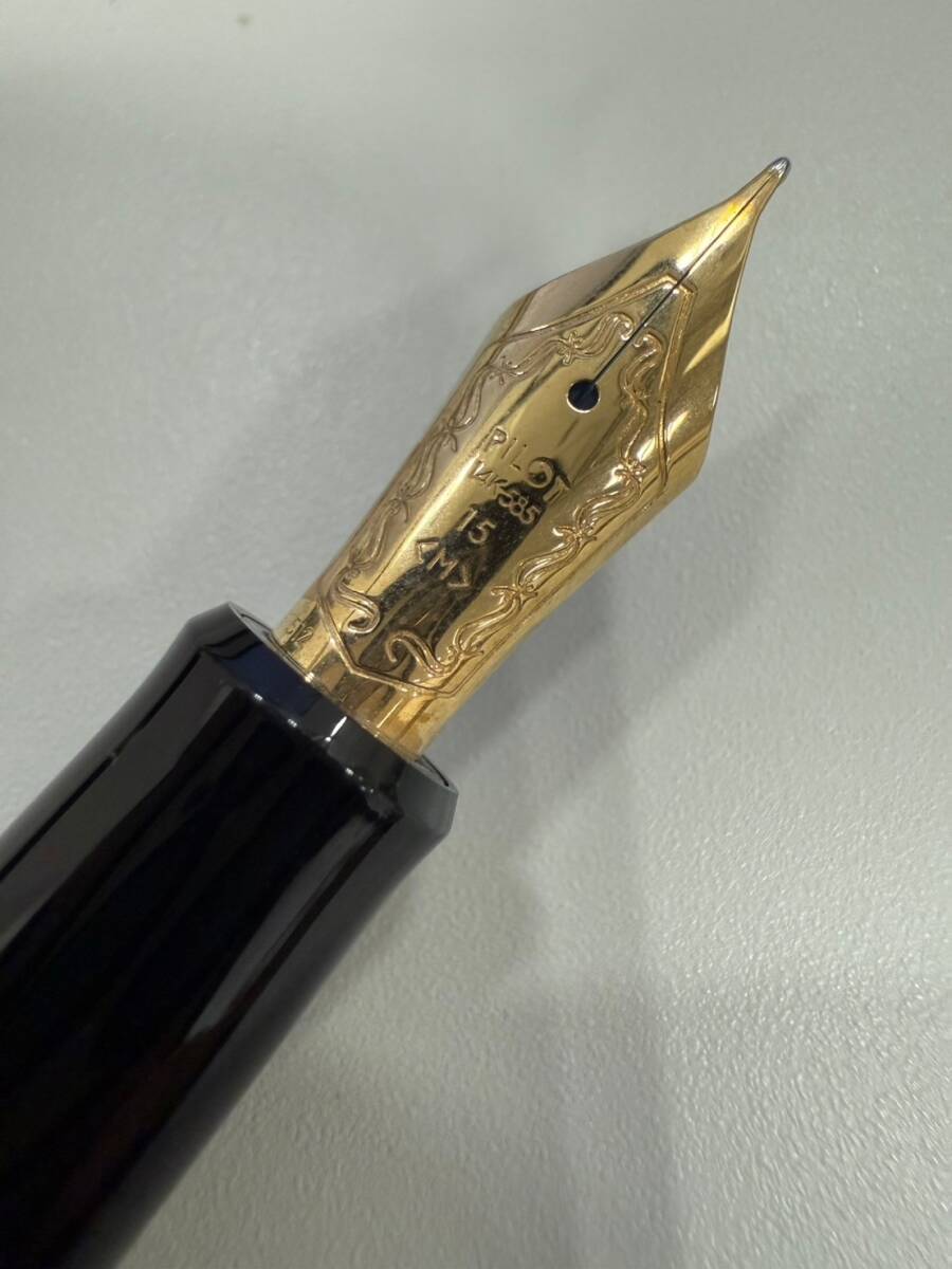 中古美品　PILOT　パイロット　カスタム　743　万年筆　ペン先　14K　585　筆記未確認　中字　TGTK1167T_画像7
