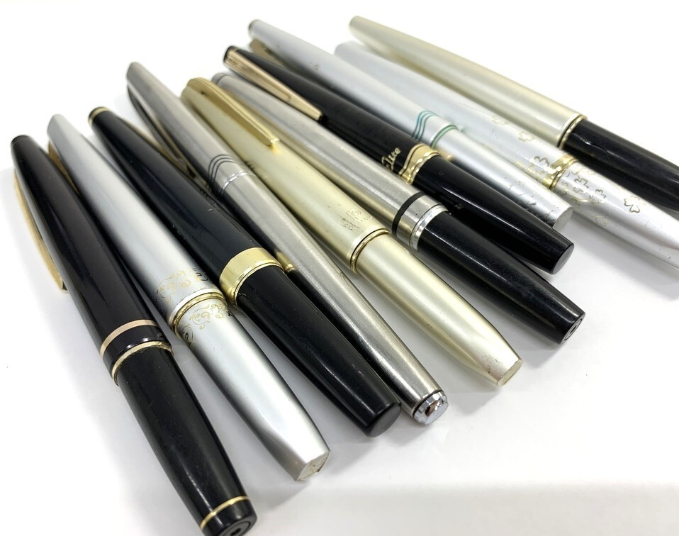 万年筆 10本まとめ 14K 18K 21K 22K PILOT/Sailor/PLATINUM 【中古・筆記未確認】 ブランド 筆記用具 GIN11-167_画像1