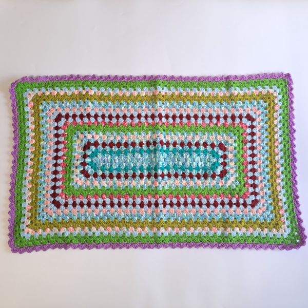  ручной вязки покрывало на колени ②