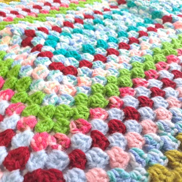  ручной вязки покрывало на колени ②