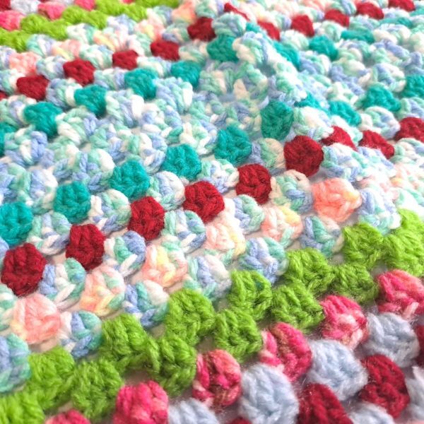  ручной вязки покрывало на колени ②