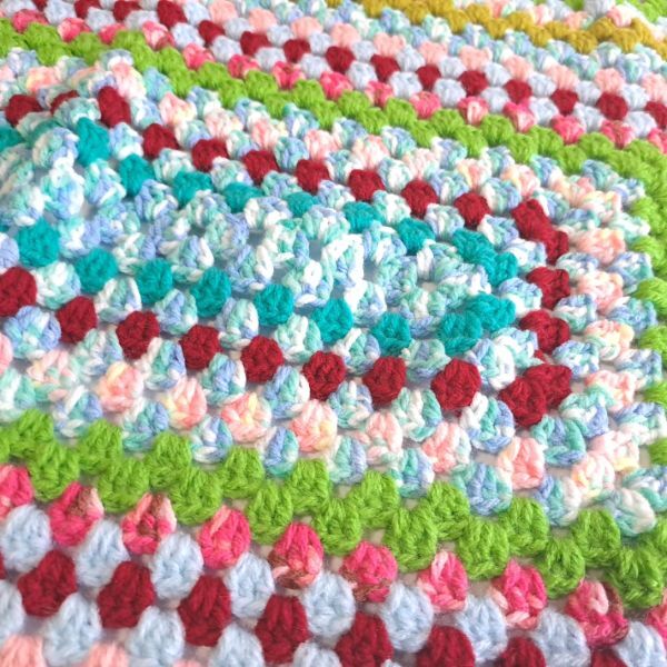  ручной вязки покрывало на колени ②