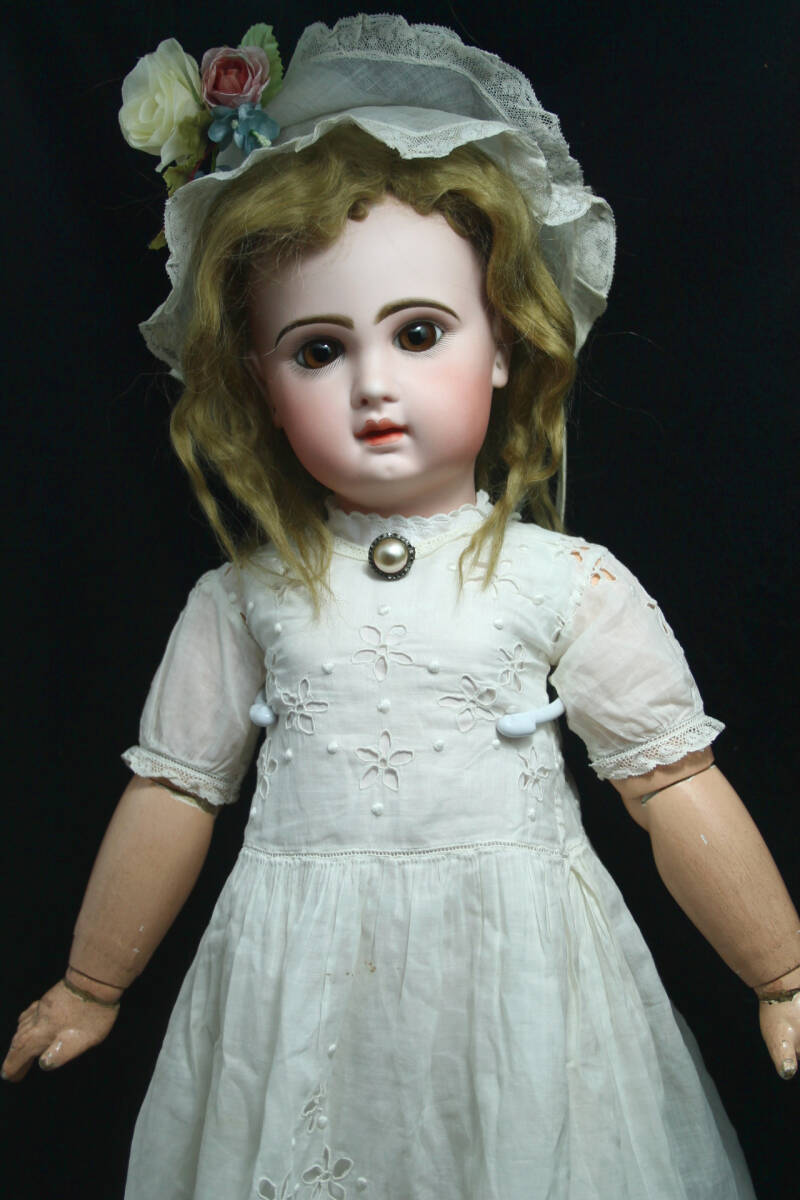 ◎アンティークジュモー　ビスクドール　クローズドマウス　フランス　人形　◎送料無料_画像1